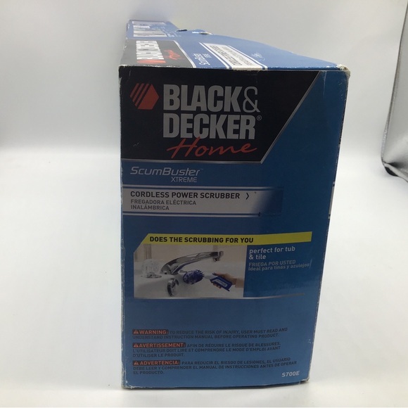 Black & Decker Home Scum buster Xtreme Cordless Power Scrubber S700E  NEW - Picture 5 of 10